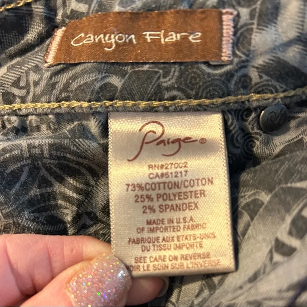 Paige Canyon Flare Jeans 28
